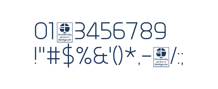 Typo Oval Light Demo Other Characters
