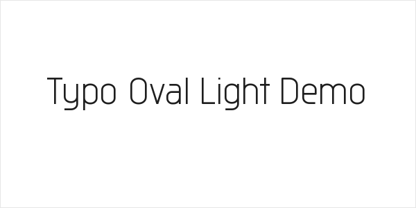 Typo Oval Light Demo Logo