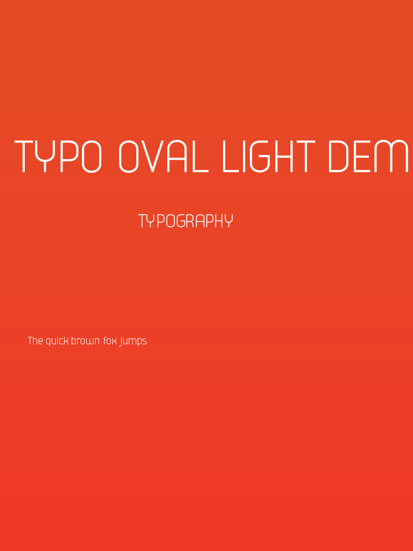 Typo Oval Light Demo Poster