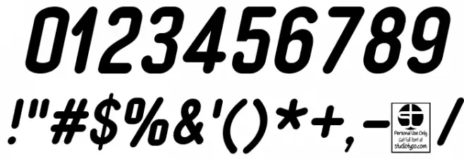 Typo Quik Demo Bold Italic Font OTHER CHARS