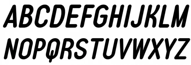 Typo Quik Demo Bold Italic Fuentes MAYÚSCULAS