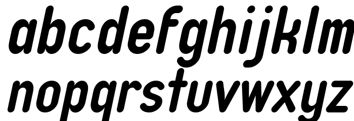 Typo Quik Demo Bold Italic Font LOWERCASE