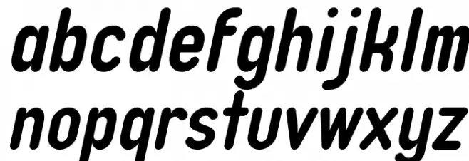 Typo Quik Demo Bold Italic Schriftart Kleinbuchstaben
