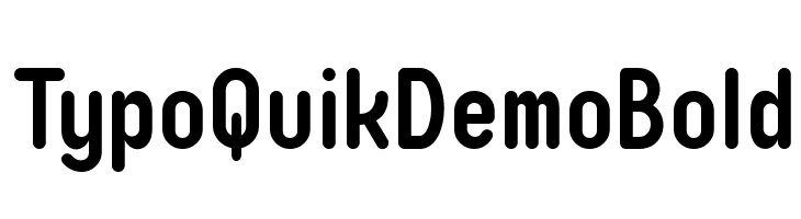 Typo Quik Demo Bold Font
