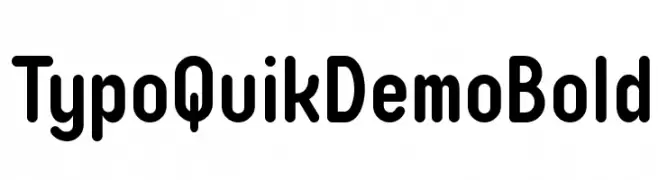 Typo Quik Demo Bold  नि: शुल्क फ़ॉन्ट्स डाउनलोड