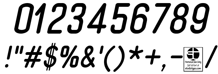 Typo Quik Demo Italic Font OTHER CHARS