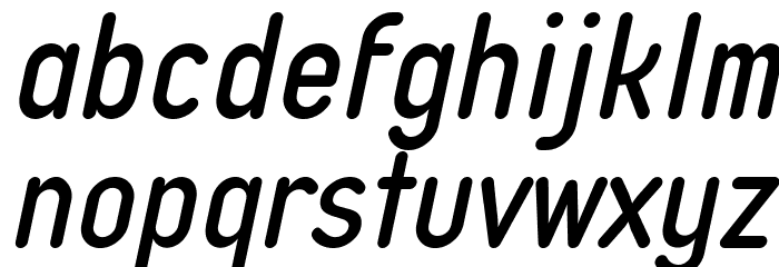 Typo Quik Demo Italic Font LOWERCASE