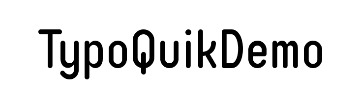 Typo Quik Demo Font