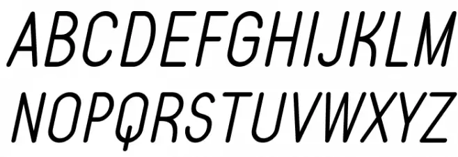 Typo Quik Light Demo Italic Шрифта ВЕРХНИЙ