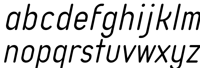 Typo Quik Light Demo Italic Font LOWERCASE
