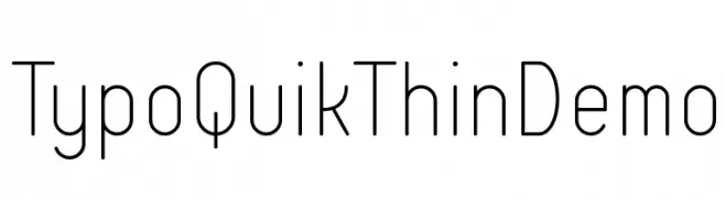 Typo Quik Thin Demo  Frei Schriftart Herunterladen