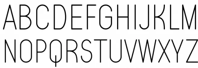 Typo Quik Thin Demo Polices MAJUSCULES