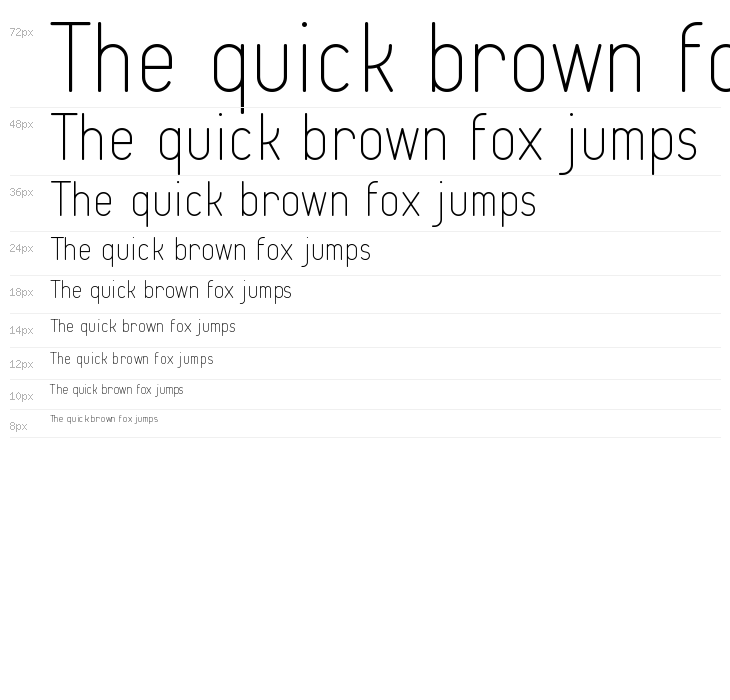 Typo Quik Thin Demo Waterfall