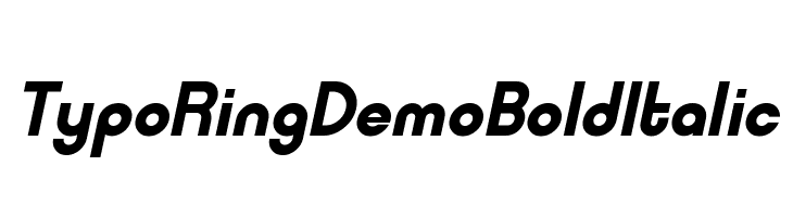 Typo Ring Demo Bold Italic  नि: शुल्क फ़ॉन्ट्स डाउनलोड
