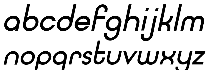 Typo Ring Demo Italic Font LOWERCASE