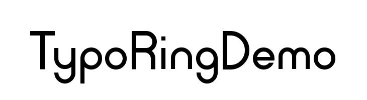 Typo Ring Demo  Free Fonts Download