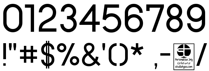 Typo Ring Demo Font OTHER CHARS