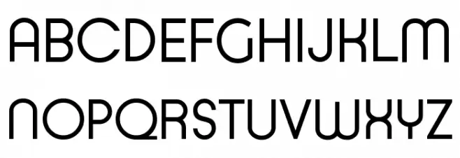 Typo Ring Demo Caratteri MAIUSCOLE