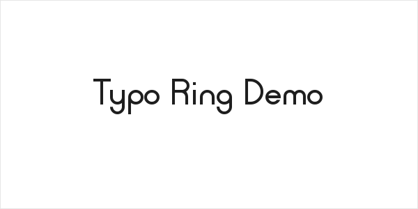 Typo Ring Demo Logo