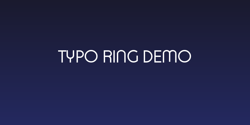 Typo Ring Demo Social Header