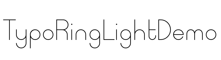 Typo Ring Light Demo  Fuentes Gratis Descargar