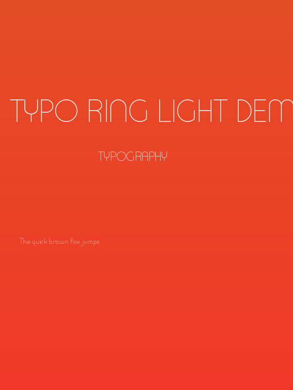 Typo Ring Light Demo Poster