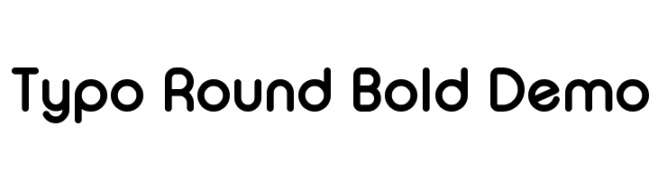 Typo round deals bold font