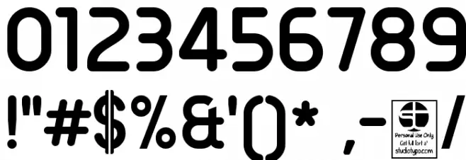 Typo Round Bold Demo Font OTHER CHARS