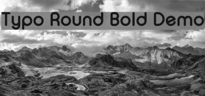 Typo Round Bold Demo Font examples