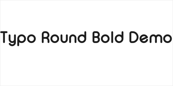 Typo Round Bold Demo Logo