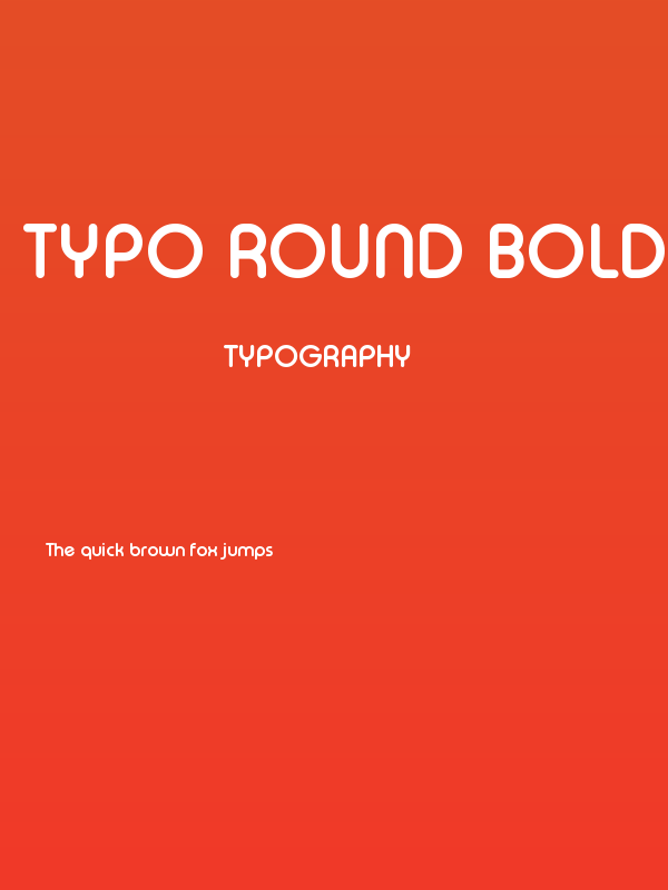 Typo Round Bold Demo Poster