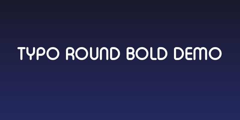 Typo Round Bold Demo Social Header