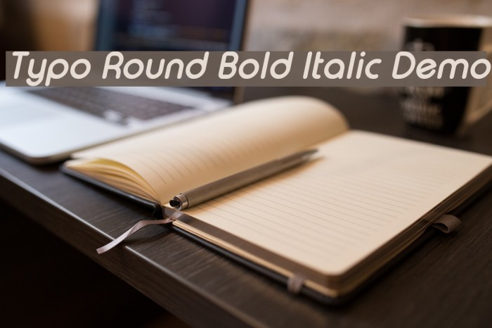 Typo Round Bold Italic Demo Font examples