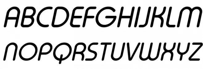 Typo Round Italic Demo Шрифта ВЕРХНИЙ