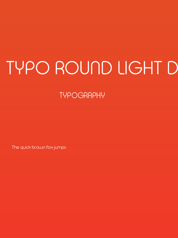 Typo Round Light Demo Poster