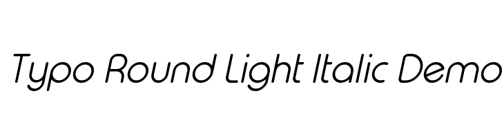 Шрифт Intro Demo Italic. Typo rounded logo. Light demo