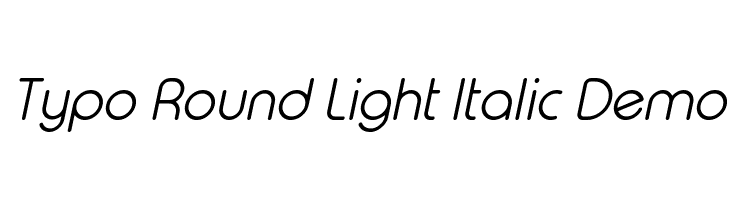Typo Round Light Italic Demo  Fuentes Gratis Descargar