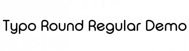 Typo Round Regular Demo  免费字体下载