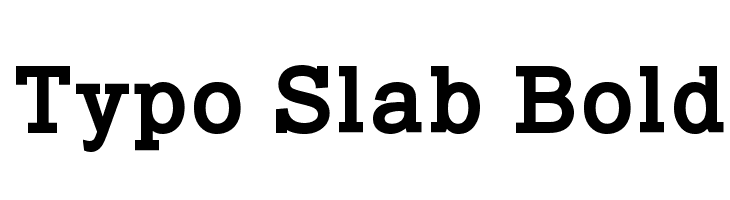 Typo Slab Bold Font