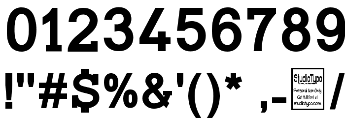 Typo Slab Bold Font OTHER CHARS