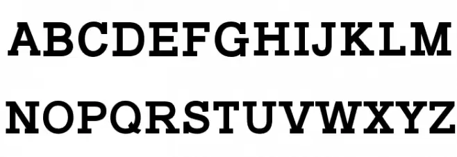 Typo Slab Bold Fonte MAIÚSCULAS
