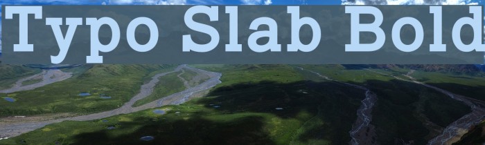 Typo Slab Bold Font examples