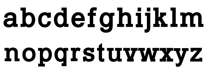 Typo Slab Bold Font LOWERCASE