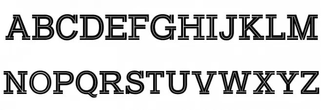 Typo Slab Inline Demo Fuentes MAYÚSCULAS