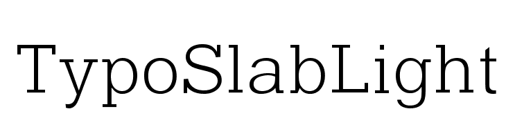 Download Typo Slab Light Font Ffonts Net SVG Cut Files
