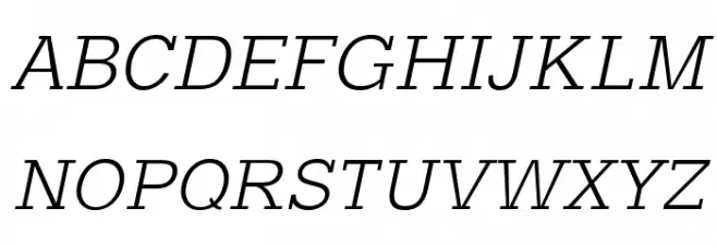 Typo Slab Light Fuentes MAYÚSCULAS