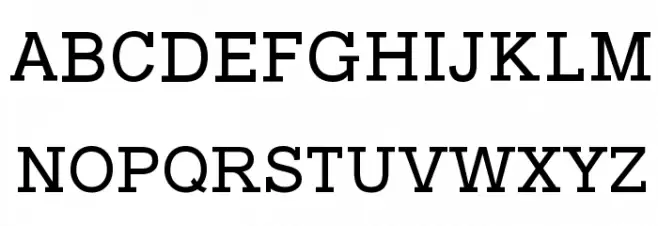 Typo Slab フォント 大文字