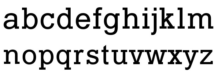 Typo Slab Font LOWERCASE