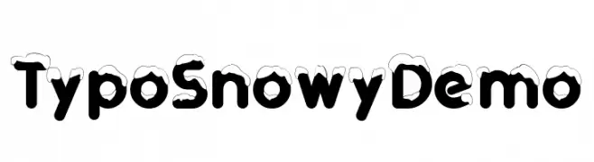 Typo Snowy Demo  font caratteri gratis