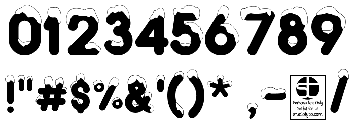 Typo Snowy Demo Font OTHER CHARS